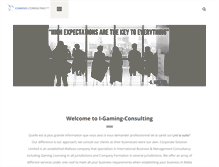 Tablet Screenshot of igaming-consulting.com
